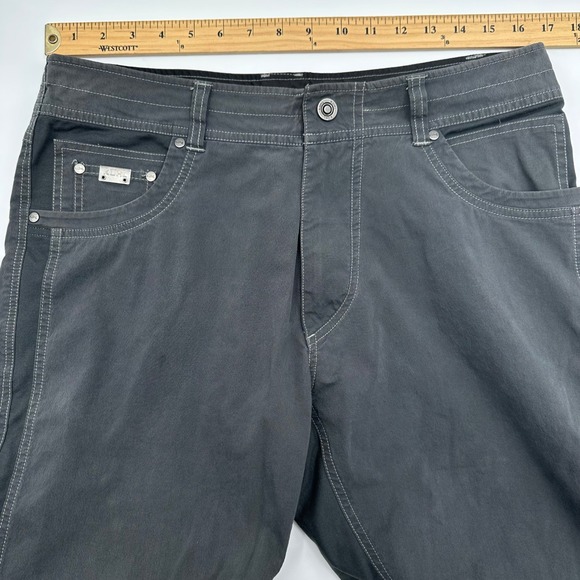 Kuhl Rydr Men Pants 34x32 Charcoal Gray Articulated Knee Hiking Outdoor RN108846 - Picture 7 of 14